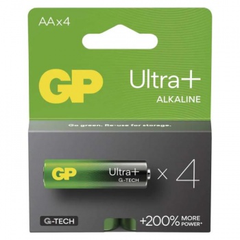 Batéria GP alkalická LR6 Ultra Plus 1,5V  AA 4ks 