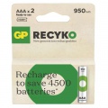 Batéria GP nabíjateľná ReCyko 950mAh HR03 1,2V AAA 2ks  Batéria GP nabíjateľná ReCyko 950mAh HR03 1,2V AAA 2ks