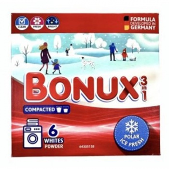 Bonux prací prášok White Ice Fresh, 6 PD 