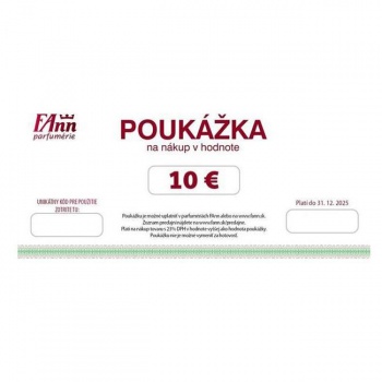 DARČEK: Darčeková poukážka FAnn-parfumérie 10 EUR 