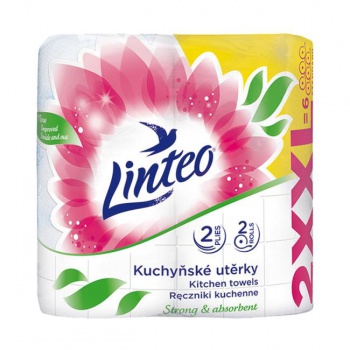 Kuchynské utierky 2-vrstvové Linteo Satin XXL, 100% celulóza, 2x30m, 2ks 