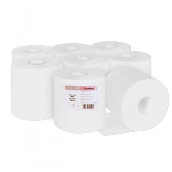 Papierové utierky v rolke 2-vrstvové bez dutinky MAXI, návin 140 m, celulóza biele (6ks) 