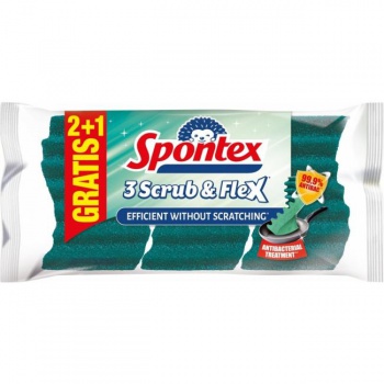 Hubka Scrub&Flex Spontex 2+1 