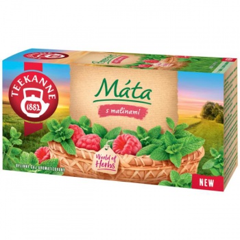 Čaj TEEKANNE Mäta s malinami 20 x 1,5g 