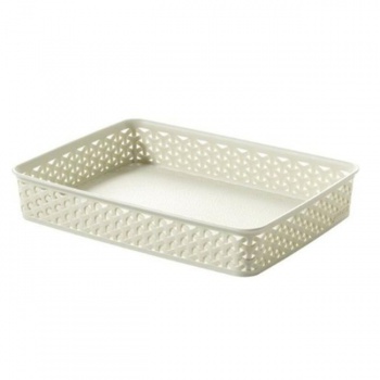 Košík MY STYLE, vel. A4 - smotanovo biela 