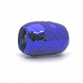 Vianočná darčeková stuha metalická modrá 5mm x 20m 