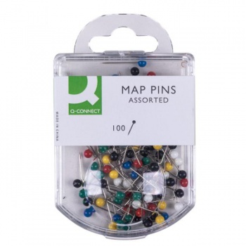 Napichovacie špendlíky Q-CONNECT mix farieb 100ks 