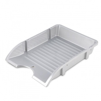 Odkladač DONAU PP nerozbitný strieborný 