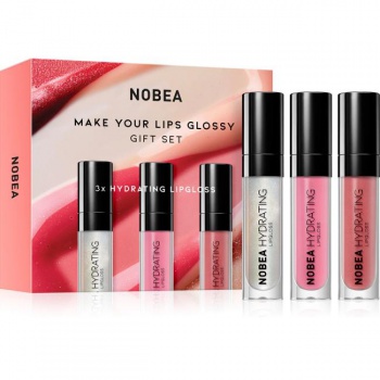 DARČEK: NOBEA Beauty Pleasure NOBEA Make Your Lips Glossy Gift Set sada leskov na pery 