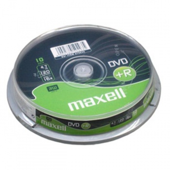 Maxell DVD+R 4,7 GB 16x, 10 ks cake 