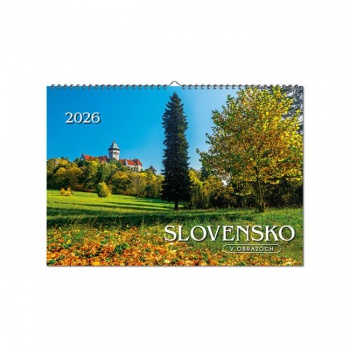 Nástenný kalendár Slovensko v obrazoch 48,5 x 34 cm 