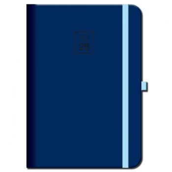 Diár týždenný A5 FLORENCIA navy s gumkou 2026 