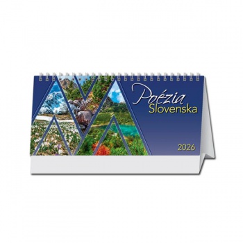 Stolový kalendár riadkový Poézia Slovenska 2026 