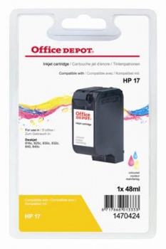 Cartridge Office Depot HP C6625A/17 - trojfarebna