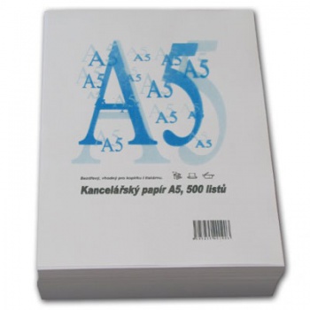 Kancelársky papier - A5, 80 g, 500 hárkov