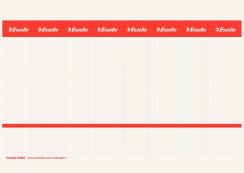 Potlačiteľné zasúvacie etikety pre pákové zakladače Esselte 5 cm, 80 ks
