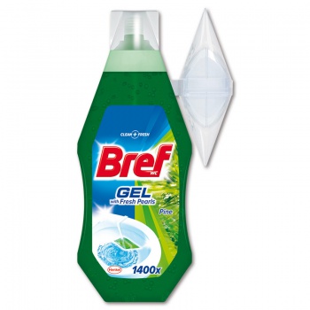 WC gél Bref - borovica, so zásobníkom, 360 ml