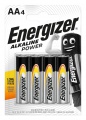 Alkalické batérie Energizer Power 1,5V, typ AA,4ks