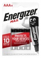 Alkalické batérie Energizer Max 1,5 V, typ AAA,4ks