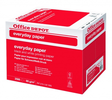 Kancelársky papier Office Depot Everyday - A4, 80 g, 2500 hárkov
