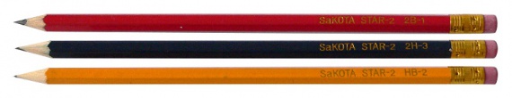 Grafitová ceruzka Sakota, sada troch tvrdostí
