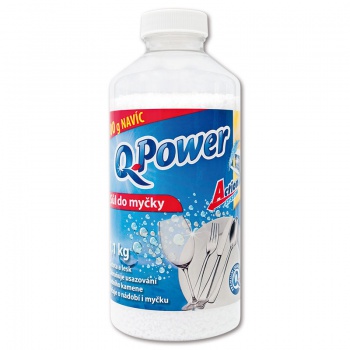 Soľ do umývačiek riadu - Q power, 1,1 kg