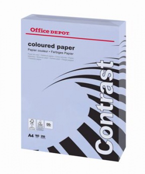 Farebný papier Office Depot Contrast - A4, orgovánovo fialová, 160 g, 250 listov