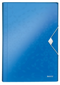Aktovka na dokumenty LEITZ WOW - A4, metalicky modrá