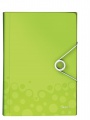 Aktovka na dokumenty LEITZ WOW - A4, metalicky zelená