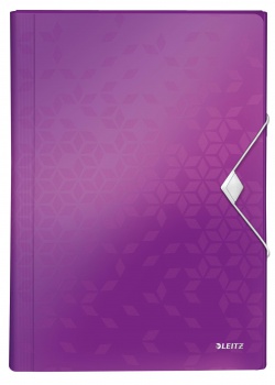 Aktovka na dokumenty LEITZ WOW - A4, purpurová
