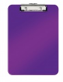 Jednodoska Leitz WOW - A4, s klipom, purpurová