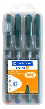 Roller Centropen 4615 F - sada 4 farieb, 0,3 mm