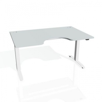 Písací stôl Hobis Motion Ergo MSE 2 1200 - sivá/biela