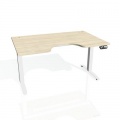 Písací stôl Hobis Motion Ergo MSE 2M 1200 - agát/biela