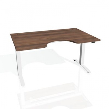 Písací stôl Hobis Motion Ergo MSE 2 1600 - orech/biela