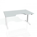 Písací stôl Hobis Motion Ergo MSE 2 1600 - sivá/biela