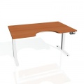 Písací stôl Hobis Motion Ergo MSE 2M 1600 - čerešňa/biela