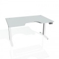 Písací stôl Hobis Motion MSE 2M 1800 - sivá/biela
