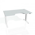 Písací stôl Hobis Motion MSE 3 1200 - sivá/biela