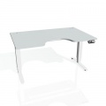 Písací stôl Hobis Motion MSE 3M 1200 - sivá/biela