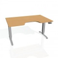 Písací stôl Hobis Motion MSE 3M 1400 - buk/sivá