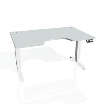 Písací stôl Hobis Motion MSE 3M 1400 - sivá/biela