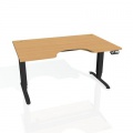 Písací stôl Hobis Motion Ergo MSE 3M 1600 - buk/čierna
