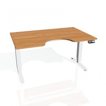 Písací stôl Hobis Motion Ergo MSE 3M 1600 - jelša/biela