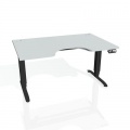 Písací stôl Hobis Motion Ergo MSE 3M 1600 - sivá/čierna
