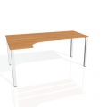 Písací stôl Hobis Uni UE 1800 P - jelša/biela