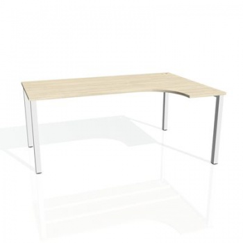 Písací stôl Hobis Uni UE 1800 L - agát/biela