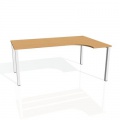 Písací stôl Hobis Uni UE 1800 L - buk/biela