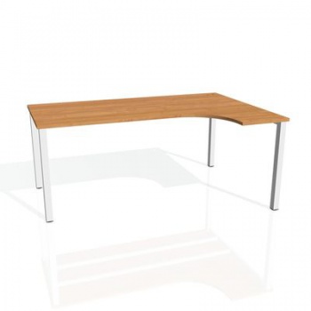 Písací stôl Hobis Uni UE 1800 L - jelša/biela