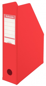 Stojan na časopisy Economy Esselte - 7 cm, červená